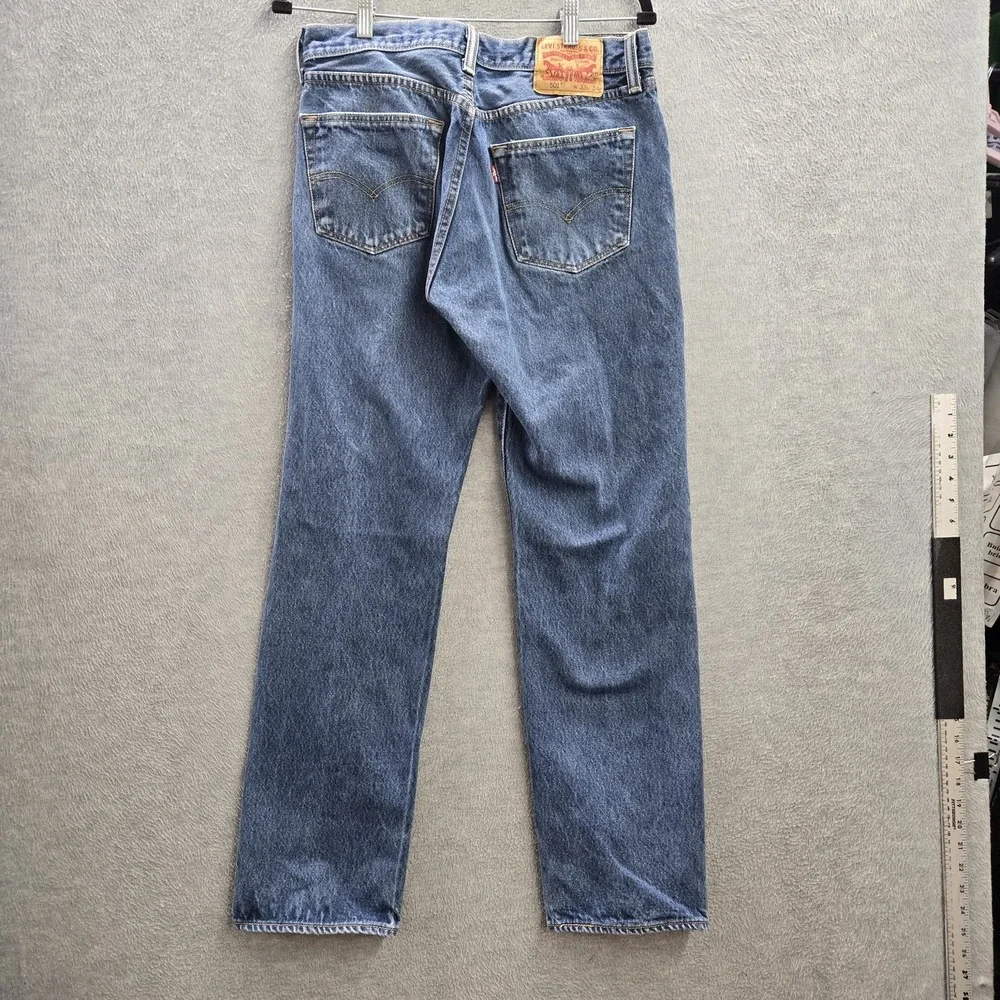 Levi's‎ 501 Men Jeans 33X34 Blue Denim Original Fit Straight Leg 30